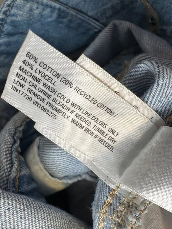 Universal Thread Size 17 Long Sleeve Romper Jean Medium Wash NWT - Picture 6 of 16